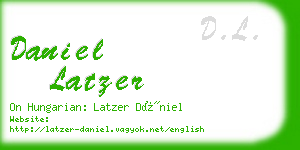 daniel latzer business card
